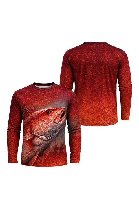 Performance Fishing Long Sleeve - Deepwater Rig Snapper - TBT232