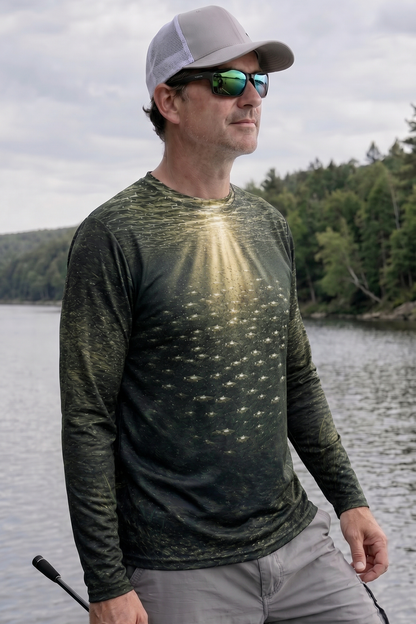 Performance Fishing Long Sleeve - Dock Light Speckled Trout - RT04 lifestyle opposite side