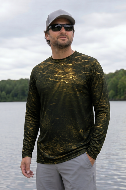 Performance Fishing Long Sleeve - Dock Light Walleye Strike - RW14 lifestyle opposite side