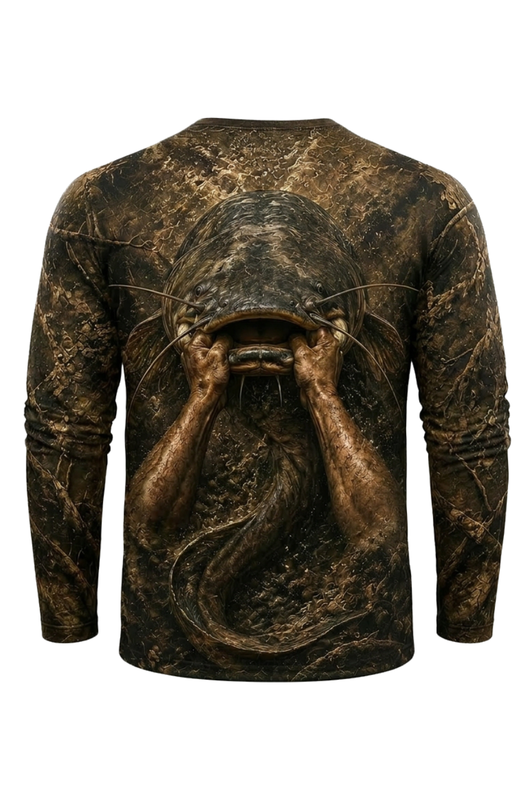 Performance Fishing Long Sleeve - Double Jaw Lift - RFC05 mockup artwork side