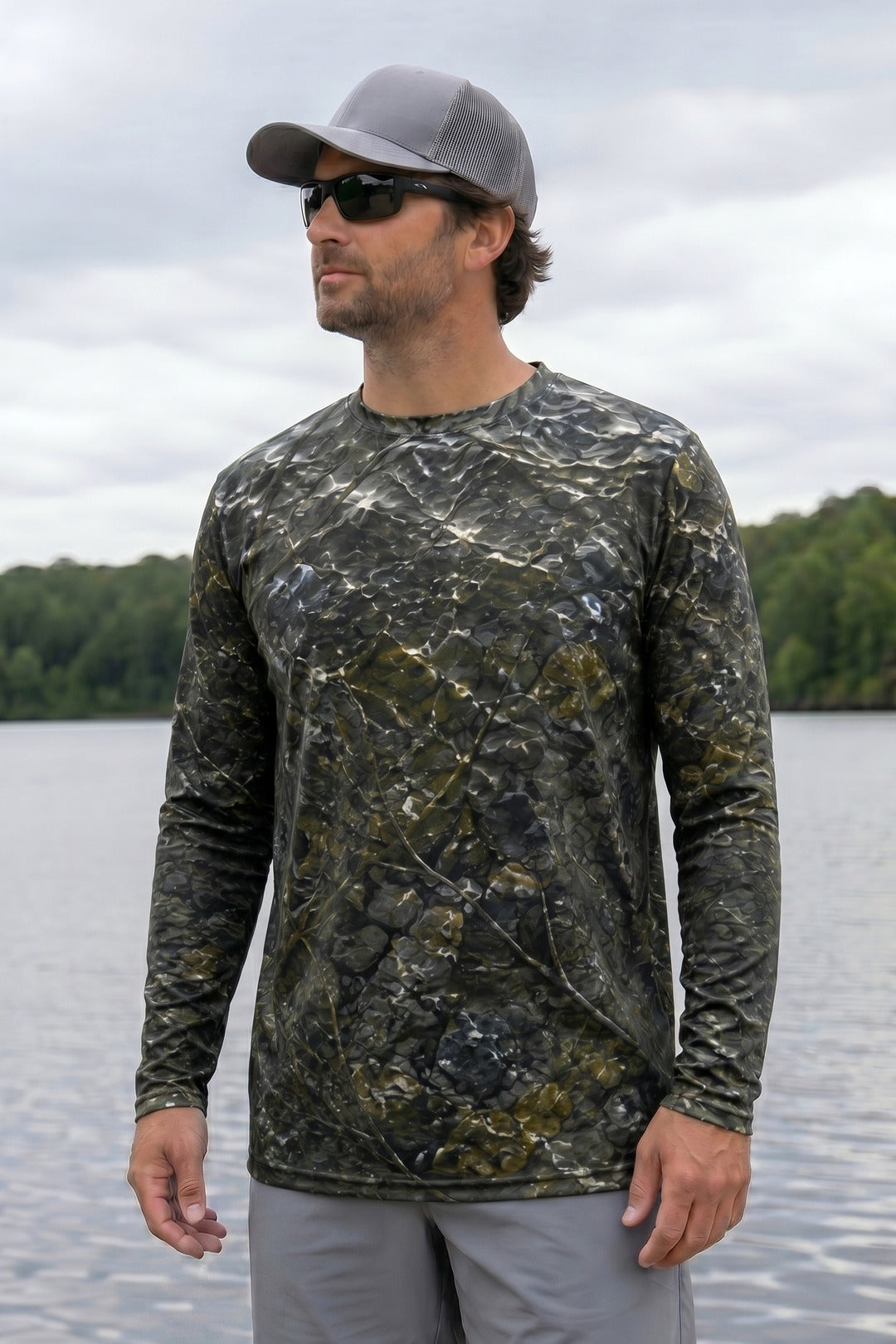 Performance Fishing Long Sleeve - Dusk Creek Walleye - TBT184 lifestyle opposite side