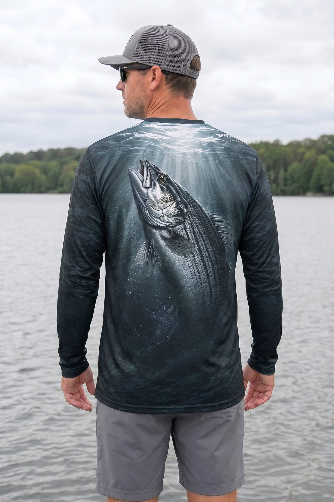 Performance Fishing Long Sleeve - Dusk Depth Striper - TBT211 image 2