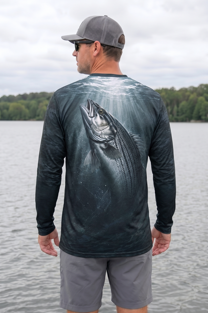 Performance Fishing Long Sleeve - Dusk Depth Striper - TBT211 image 2