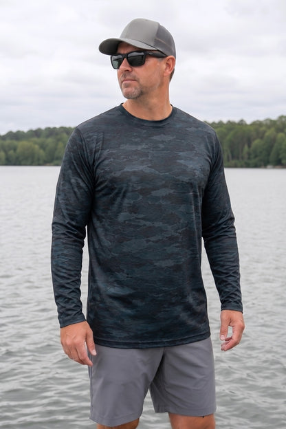 Performance Fishing Long Sleeve - Dusk Depth Striper - TBT211 image 3