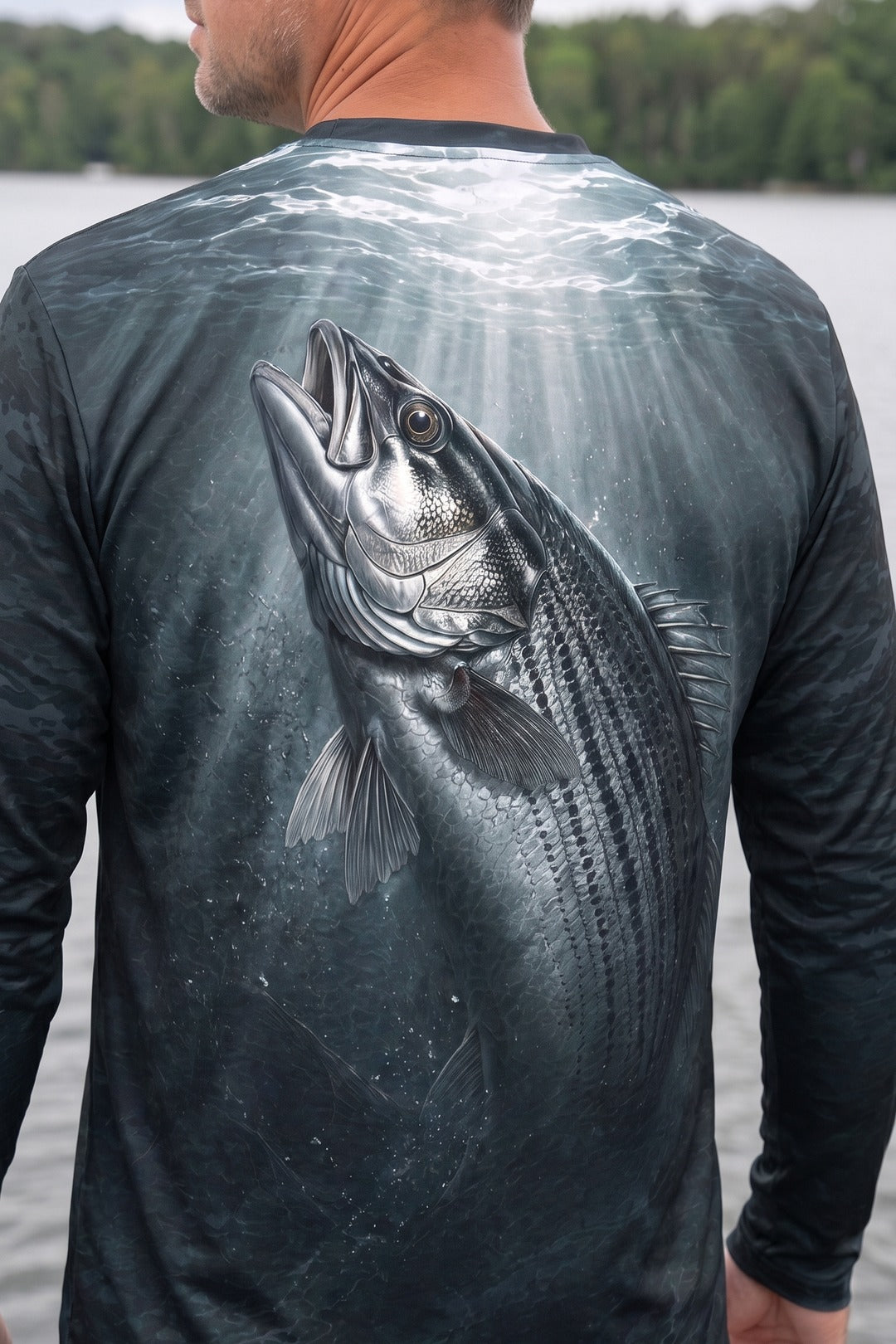 Performance Fishing Long Sleeve - Dusk Depth Striper - TBT211 image 4