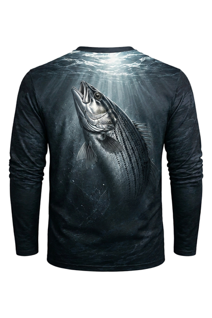 Performance Fishing Long Sleeve - Dusk Depth Striper - TBT211 image 5