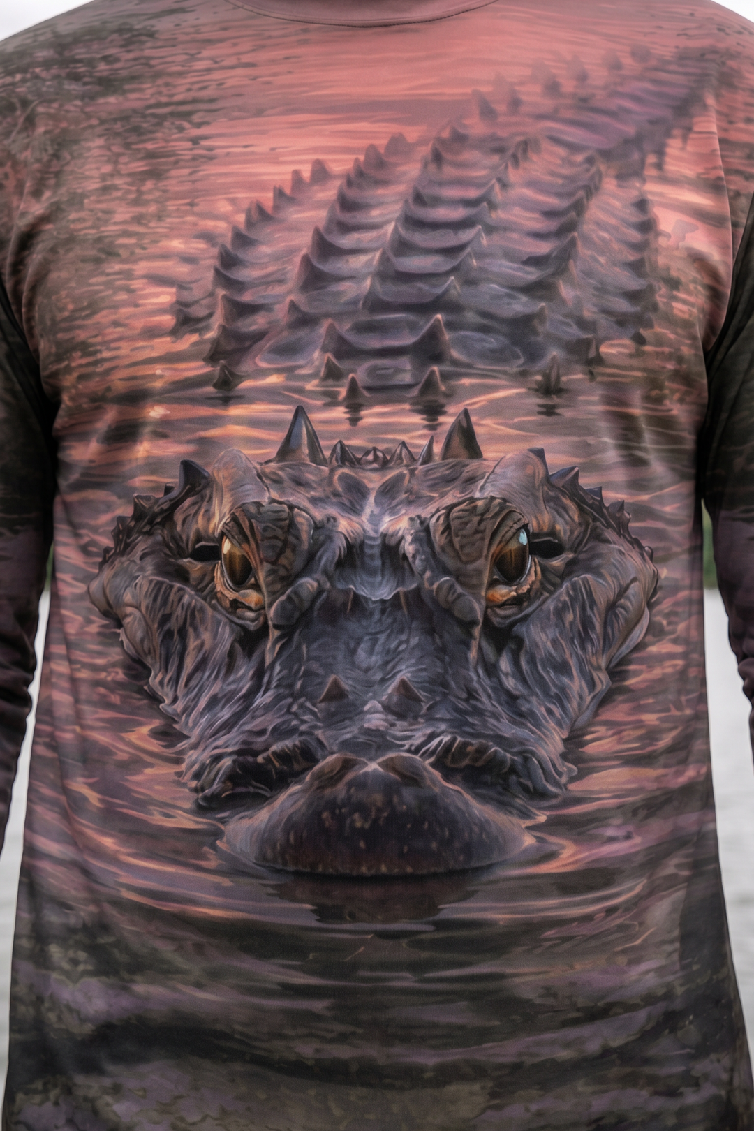 Performance Fishing Long Sleeve - Dusk Gator Watch - AOF146 image 4