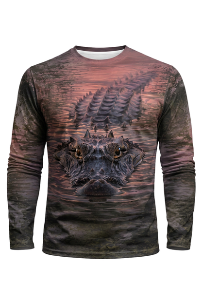 Performance Fishing Long Sleeve - Dusk Gator Watch - AOF146 image 5