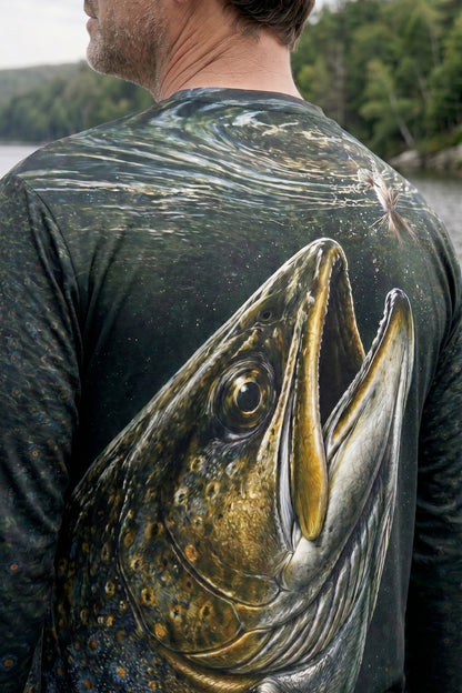 Performance Fishing Long Sleeve - Dusk Rise Brook - TBT175 lifestyle artwork zoom