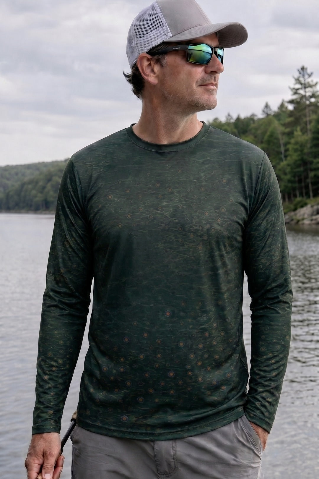 Performance Fishing Long Sleeve - Dusk Rise Brook - TBT175 lifestyle opposite side