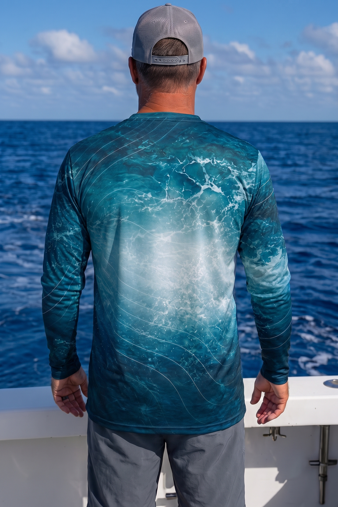 Performance Fishing Long Sleeve - Dusk Wave Snapper - TBT236 image 3