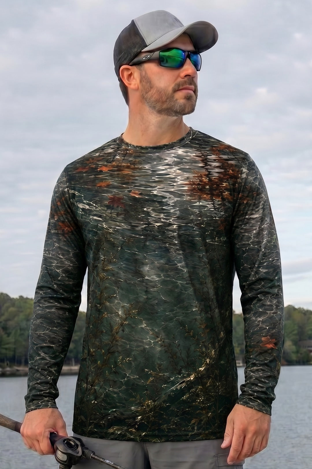 Performance Fishing Long Sleeve - Fall Figure Eight Musky - RM12 lifestyle opposite side