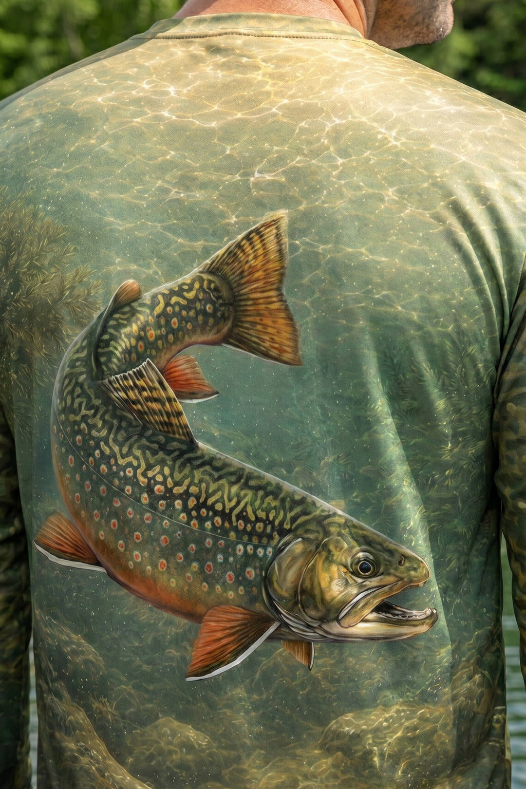 Performance Fishing Long Sleeve - Flat Tops Ember Brook - AOF84 lifestyle artwork zoom