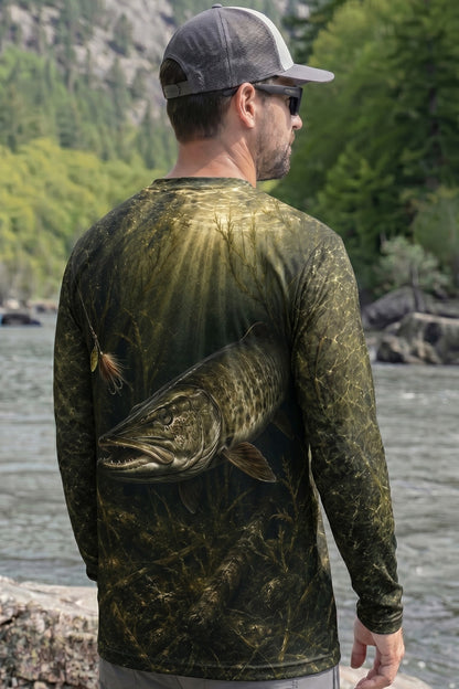 Performance Fishing Long Sleeve - Followed But Never Ate Musky - RM07 lifestyle artwork side