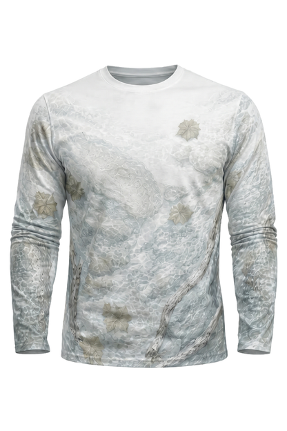 Performance Fishing Long Sleeve - Four Current Trout - AOF72 mockup opposite side