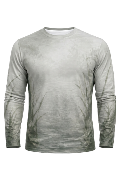 Performance Fishing Long Sleeve -  Gator Marsh Breakout - AOF56 mockup opposite side