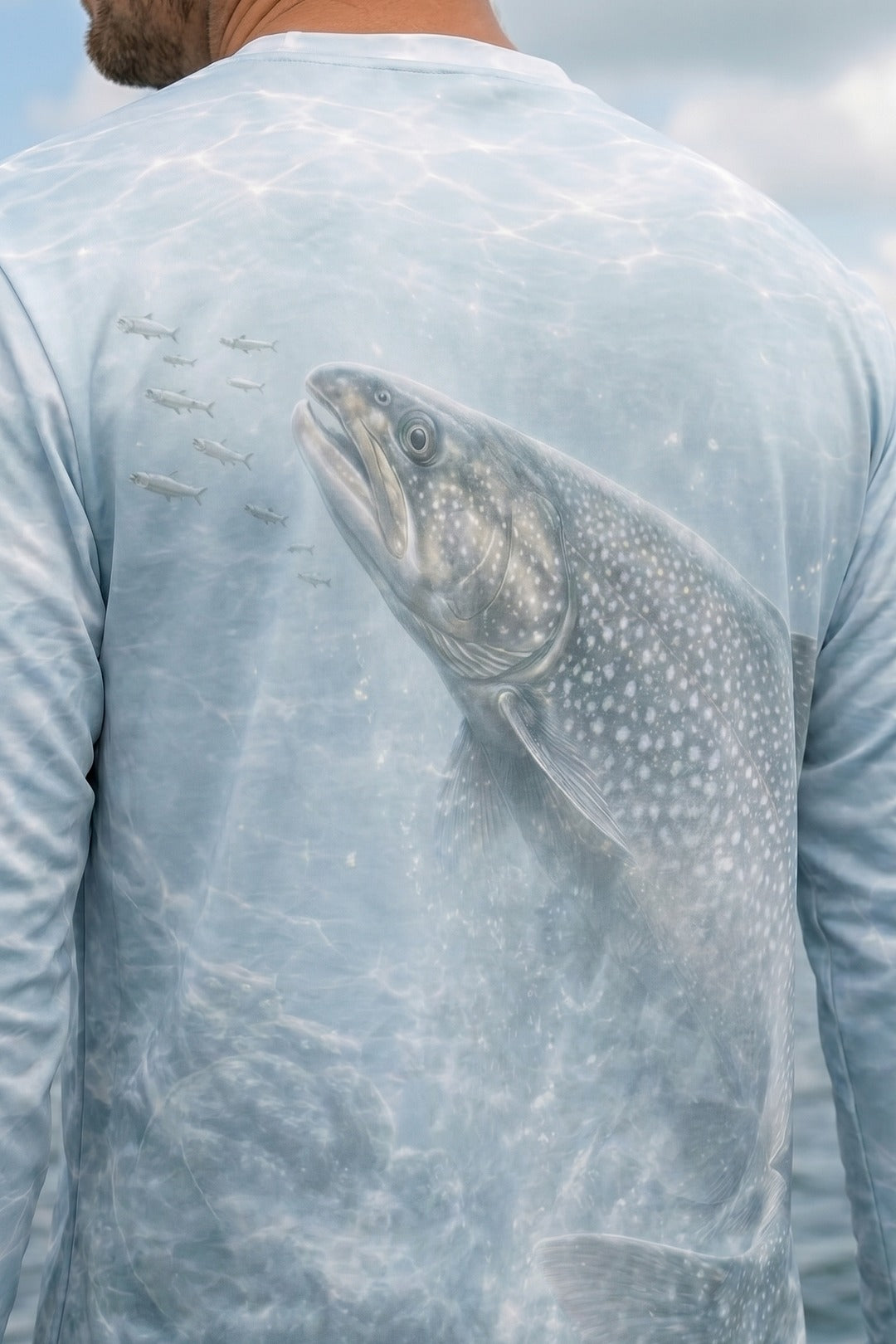 Performance Fishing Long Sleeve - Ghost Reef Laker - AOF77 lifestyle artwork zoom