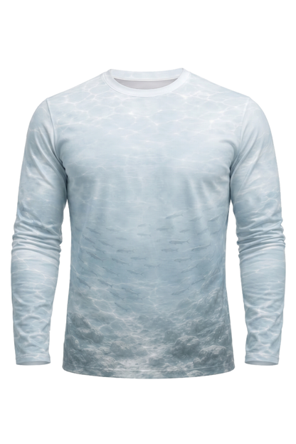 Performance Fishing Long Sleeve - Ghost Reef Laker - AOF77 mockup opposite side