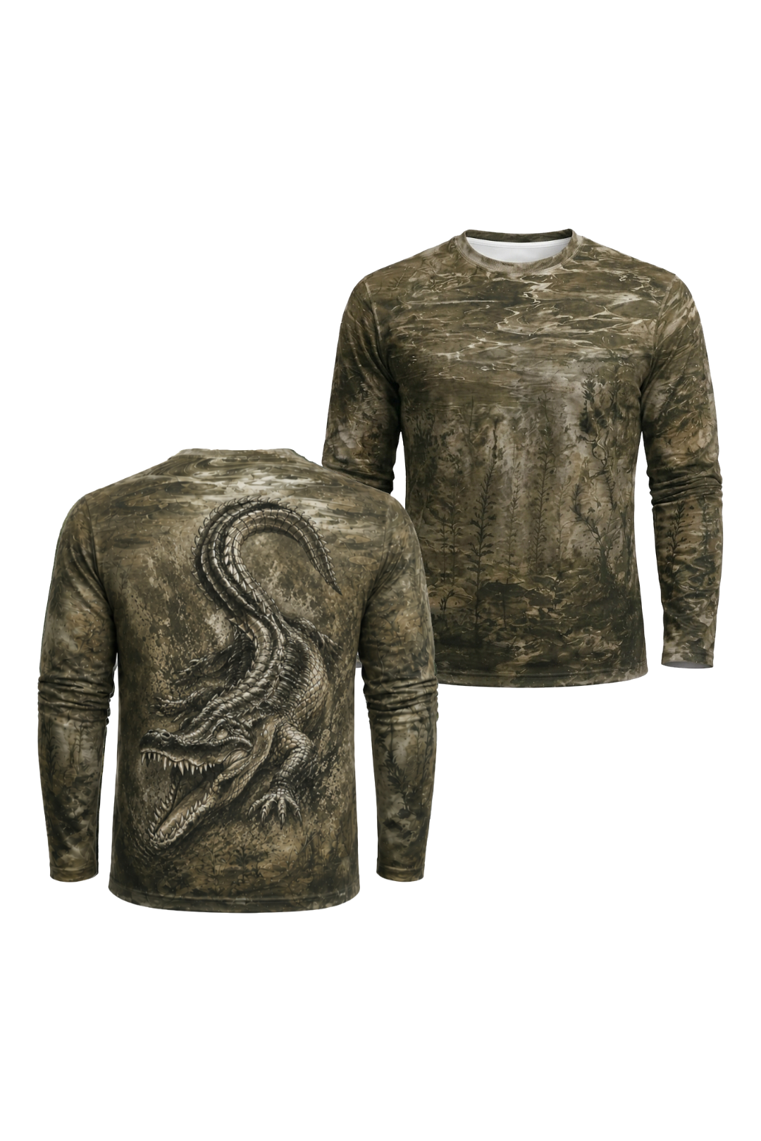 Performance Fishing Long Sleeve - Ghost Swamp Gator - AOF145 image 1