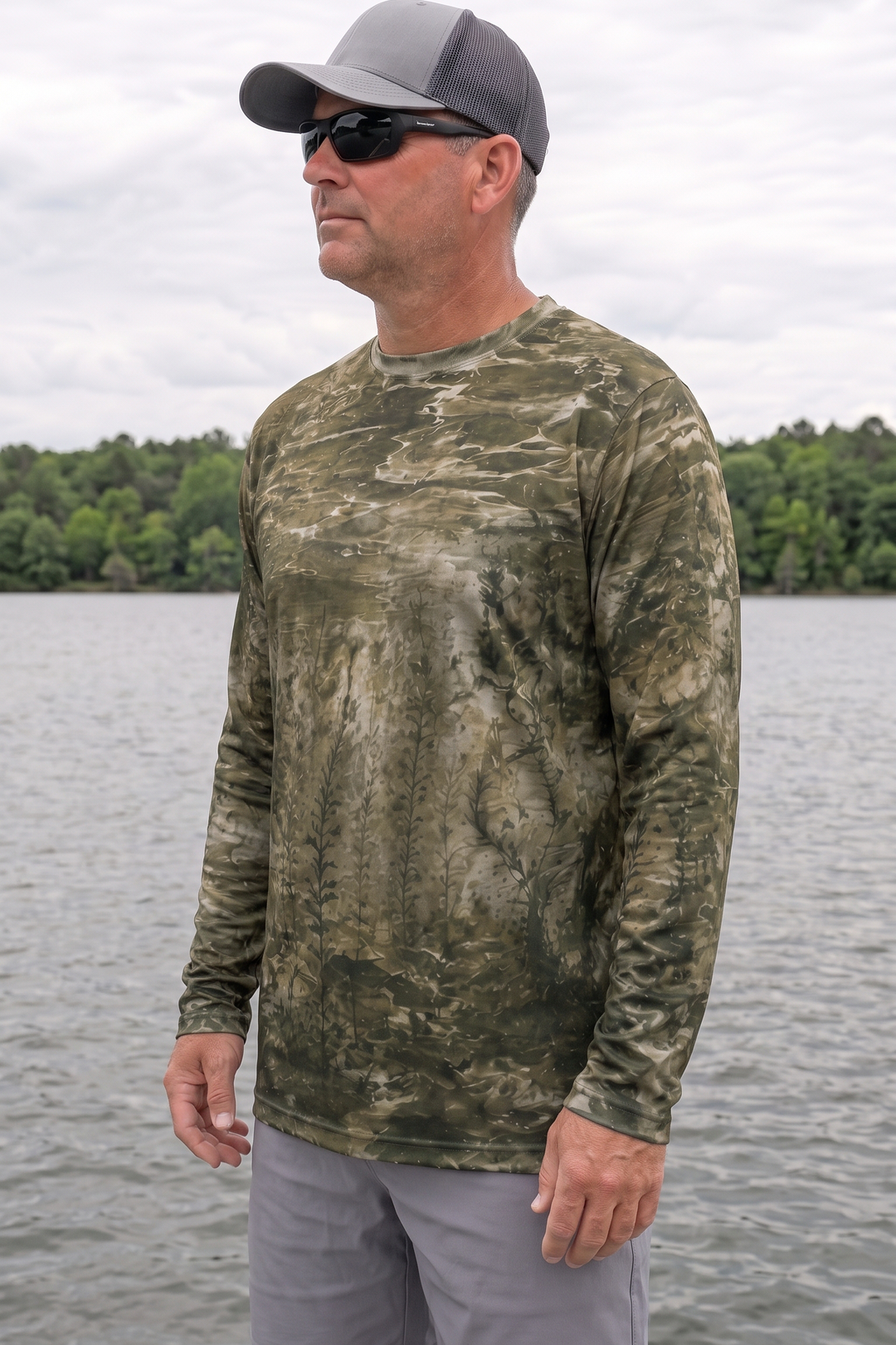 Performance Fishing Long Sleeve - Ghost Swamp Gator - AOF145 image 3