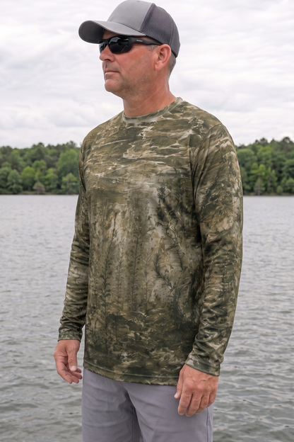 Performance Fishing Long Sleeve - Ghost Swamp Gator - AOF145 image 3