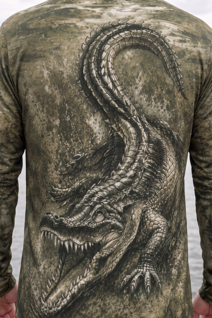 Performance Fishing Long Sleeve - Ghost Swamp Gator - AOF145 image 4