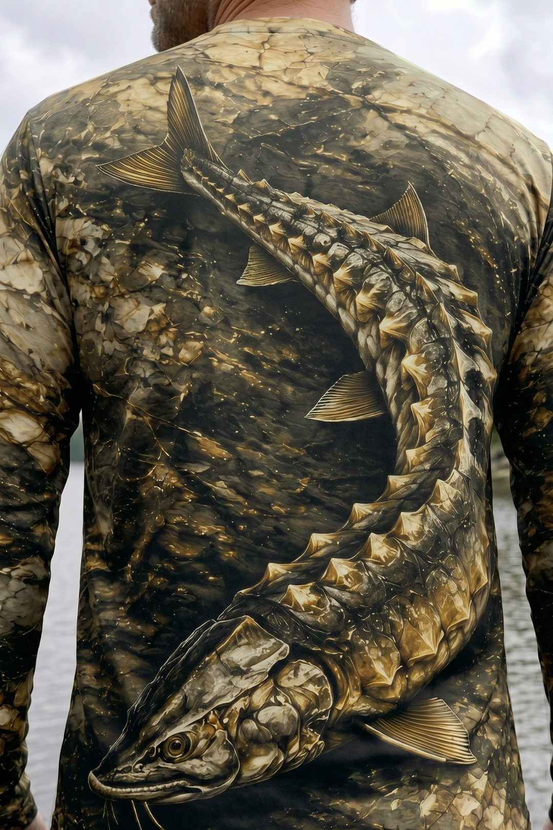 Performance Fishing Long Sleeve - Gilded Armor Sturgeon - TBT136 lifestyle artwork zoom