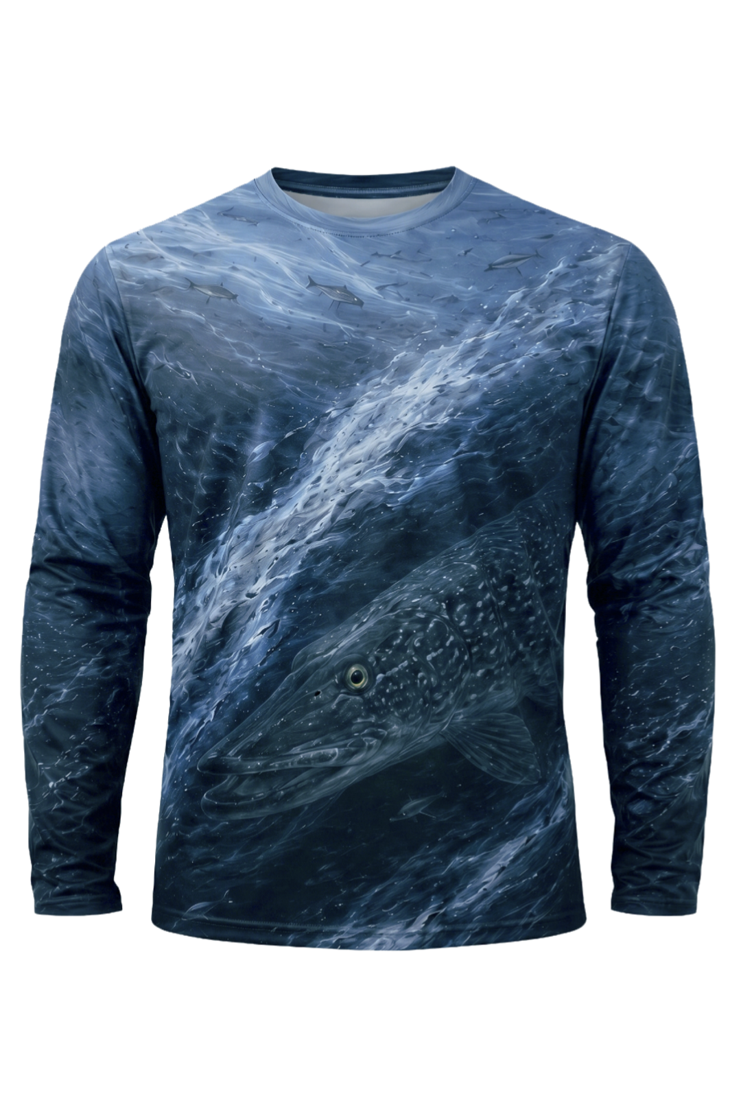 Performance Fishing Long Sleeve - Glacial Torrent Pike - TBT127 mockup opposite side