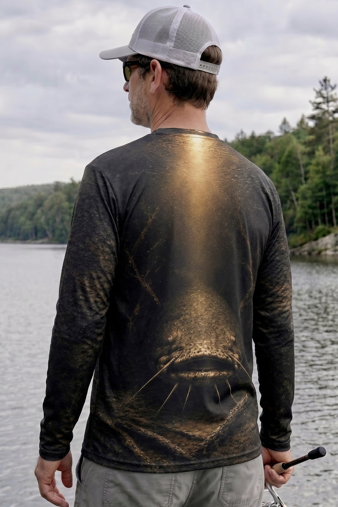 Performance Fishing Long Sleeve - Golden Abyss Catfish - RFC14 lifestyle artwork side