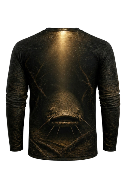 Performance Fishing Long Sleeve - Golden Abyss Catfish - RFC14 mockup artwork side