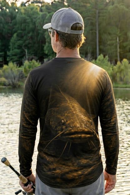 Performance Fishing Long Sleeve - Golden Blackwater Catfish - RFC15 lifestyle artwork side