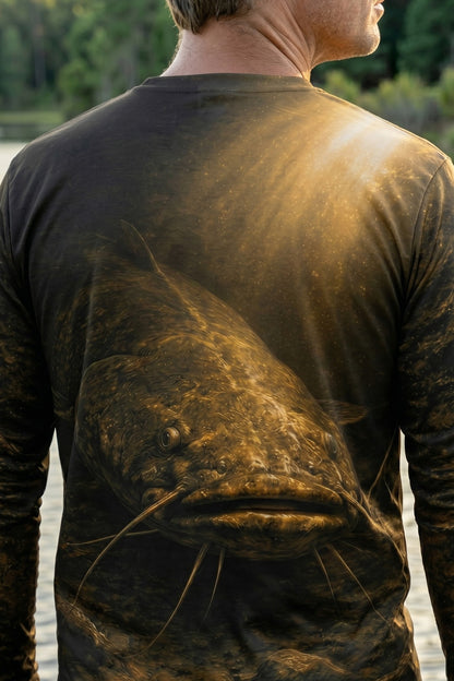 Performance Fishing Long Sleeve - Golden Blackwater Catfish - RFC15 lifestyle artwork zoom