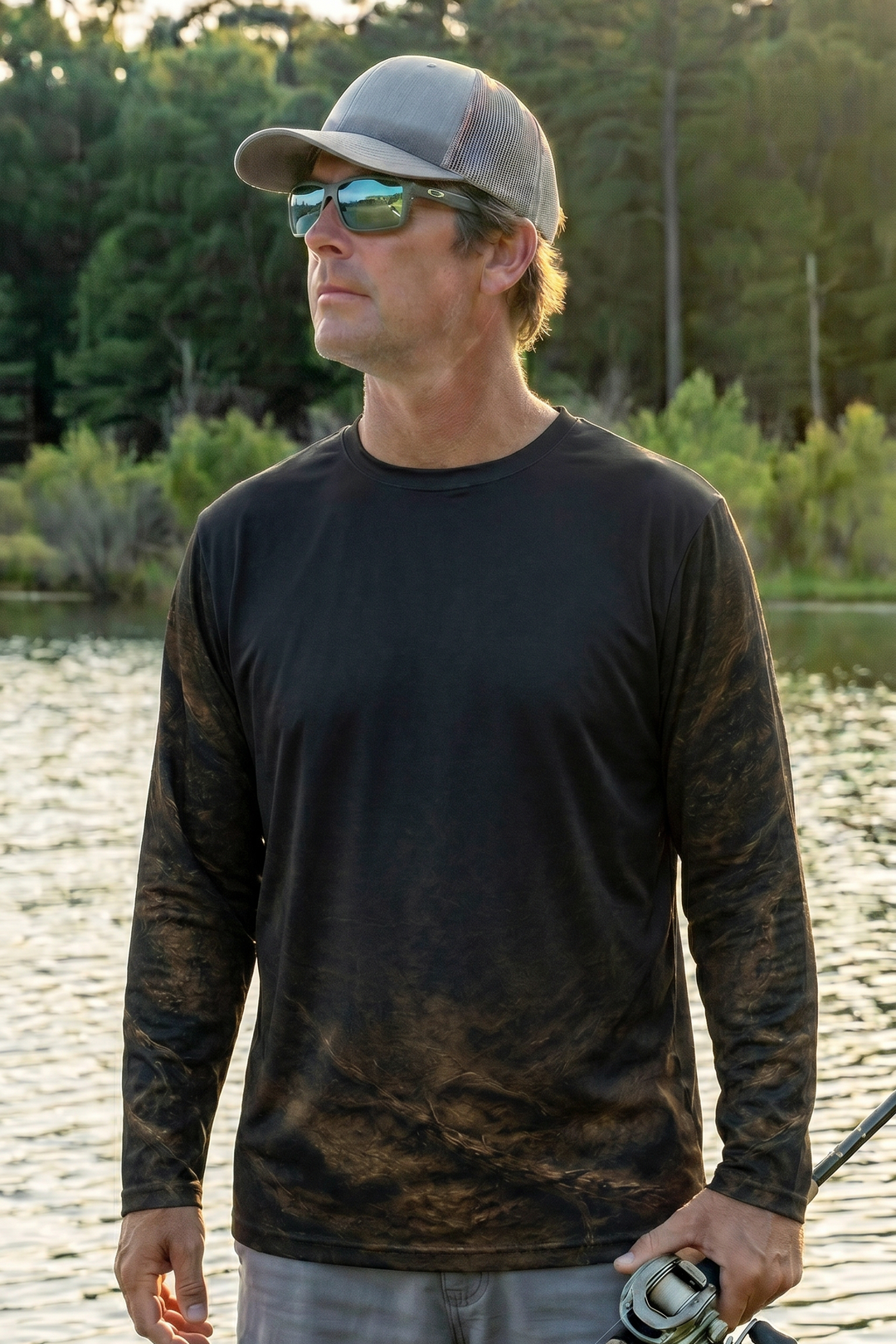 Performance Fishing Long Sleeve - Golden Blackwater Catfish - RFC15 lifestyle opposite side