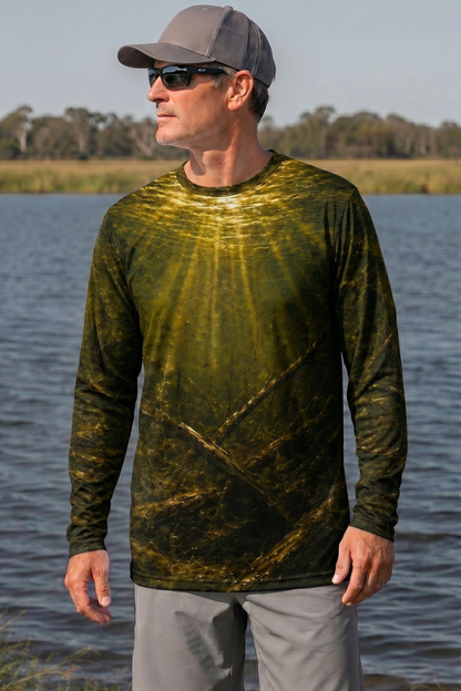 Performance Fishing Long Sleeve - Golden Laydown Bucketmouth - RB08 image 3