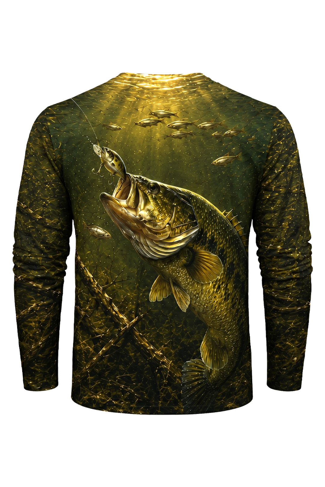 Performance Fishing Long Sleeve - Golden Laydown Bucketmouth - RB08 image 5