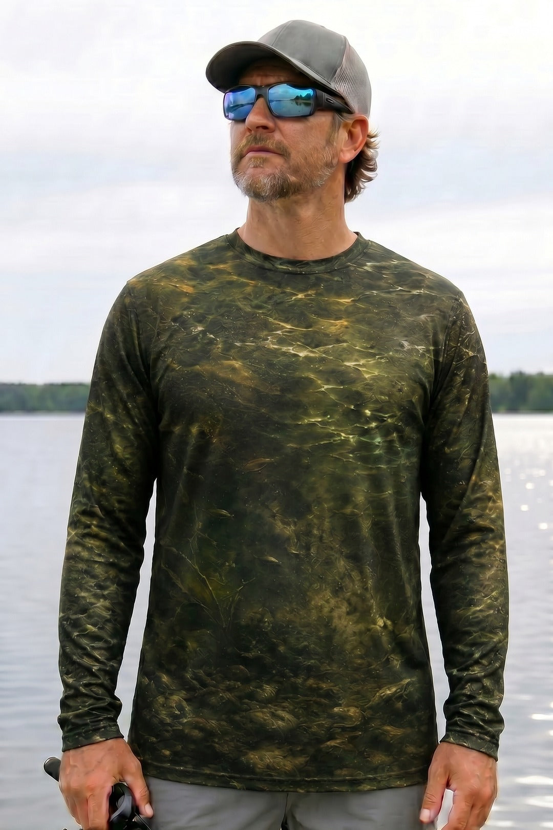 Performance Fishing Long Sleeve - Golden Night Walleye Strike - RW15 lifestyle opposite side
