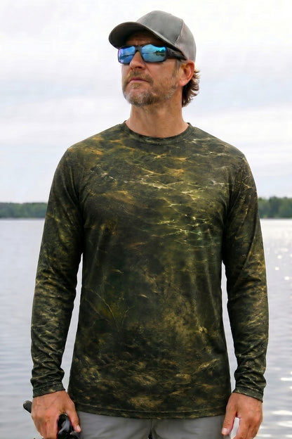 Performance Fishing Long Sleeve - Golden Night Walleye Strike - RW15 lifestyle opposite side