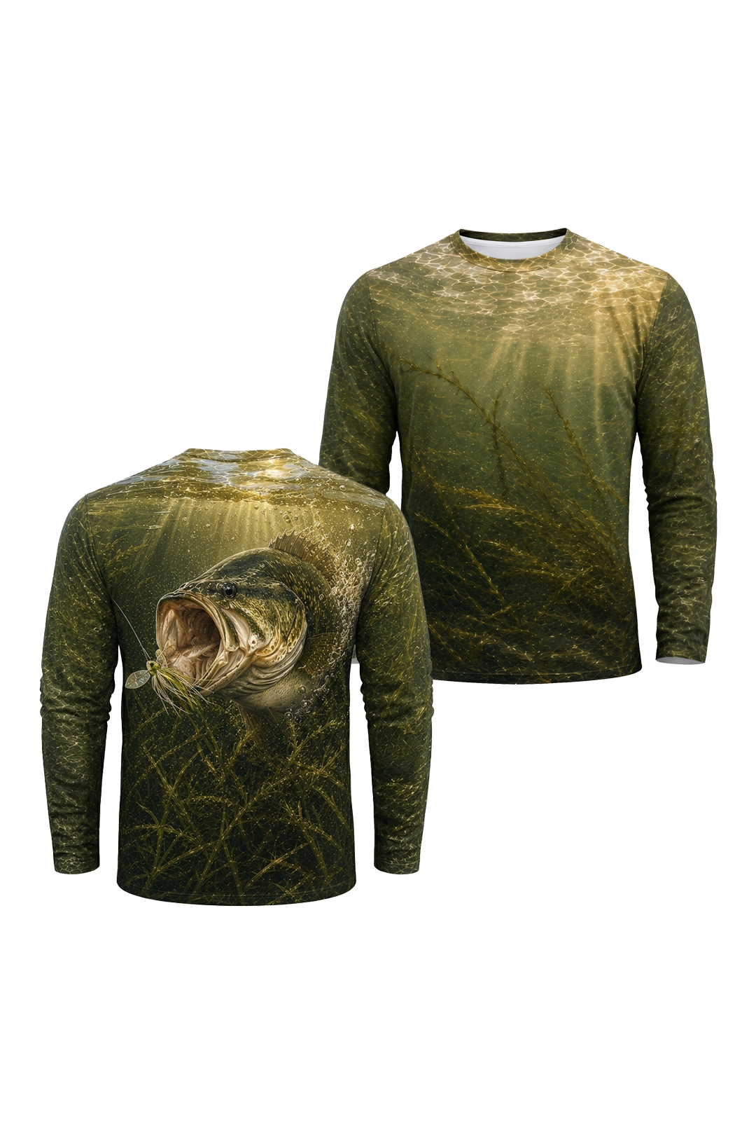 Performance Fishing Long Sleeve - Grassline Blowup - RB05 image 1