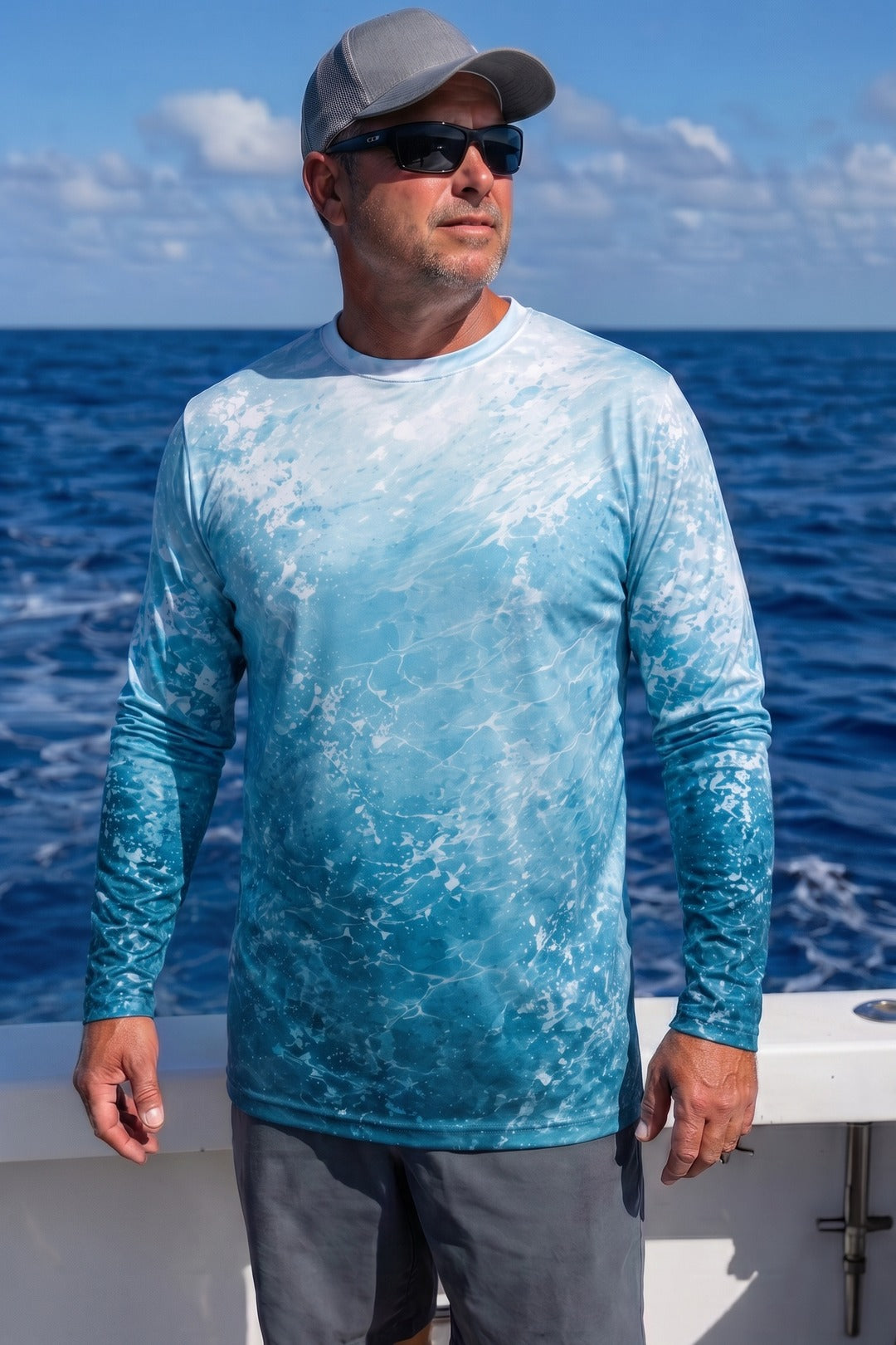 Performance Fishing Long Sleeve - Great White Surge - AOF137 image 3