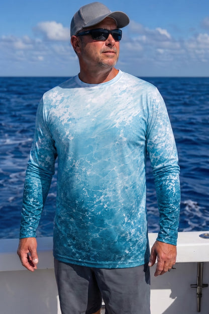 Performance Fishing Long Sleeve - Great White Surge - AOF137 image 3