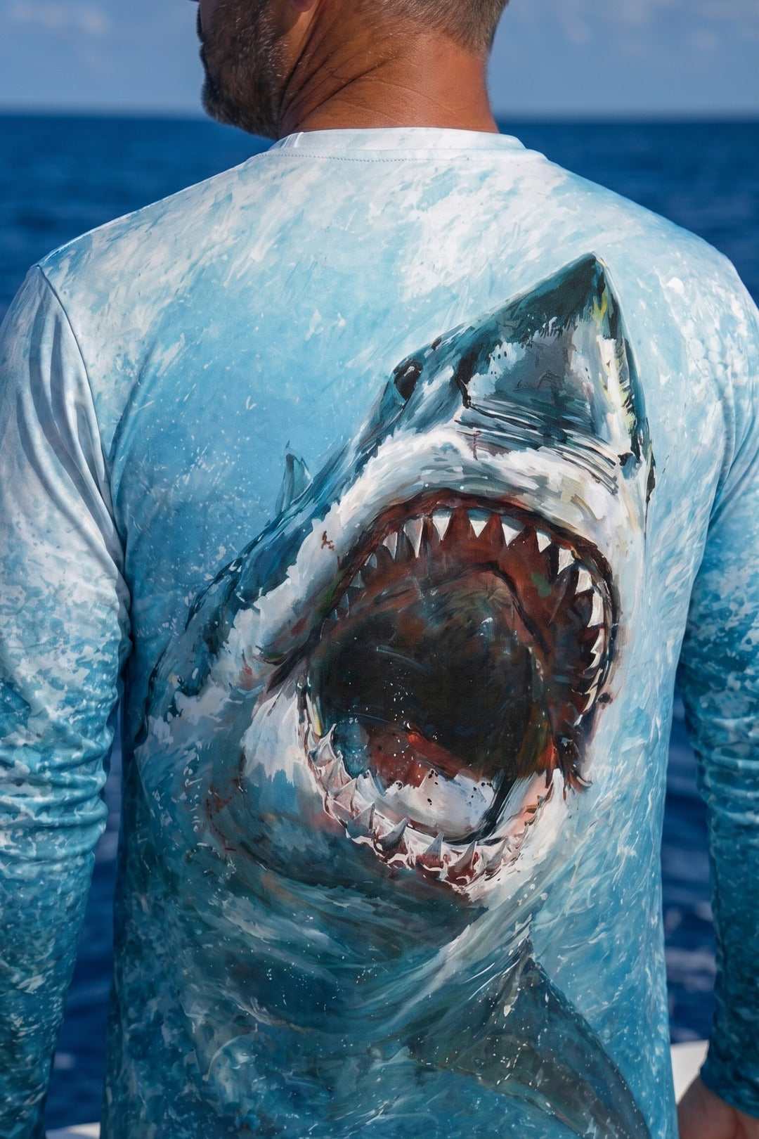 Performance Fishing Long Sleeve - Great White Surge - AOF137 image 4