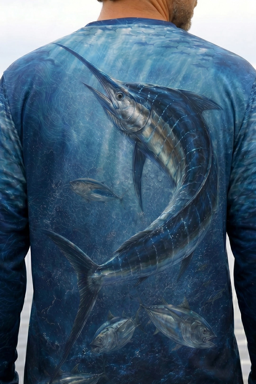 Performance Fishing Long Sleeve - Gulf Stream Nightblade - AOF42 lifestyle artwork zoom