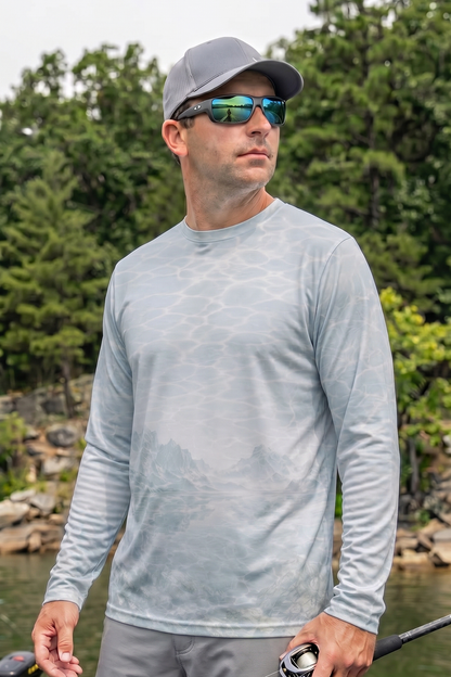 Performance Fishing Long Sleeve - High Basin Mirage Trout - AOF78 lifestyle opposite side