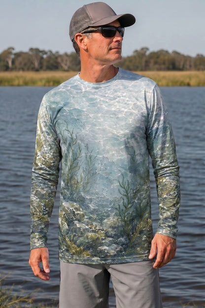 Performance Fishing Long Sleeve - Hookflash Walleye - AOF100 lifestyle opposite side