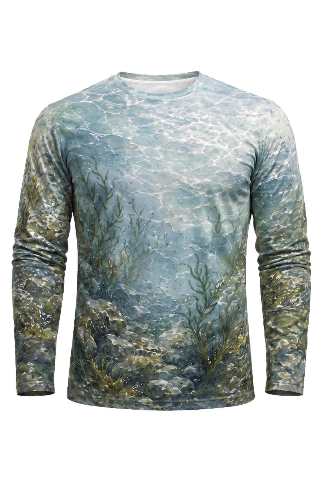 Performance Fishing Long Sleeve - Hookflash Walleye - AOF100 mockup opposite side