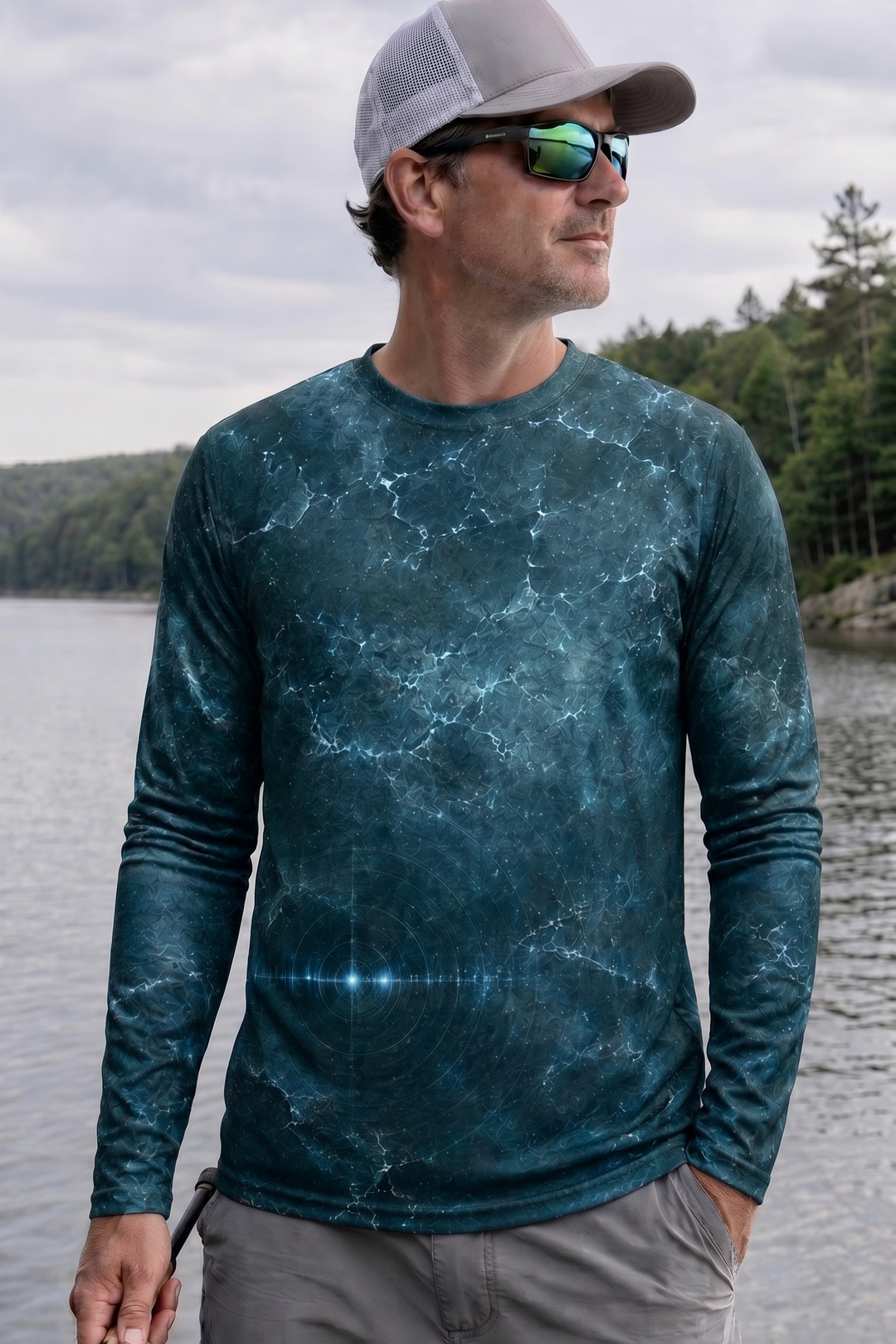 Performance Fishing Long Sleeve - Ice Hole Walleye Pair - RW12 lifestyle opposite side