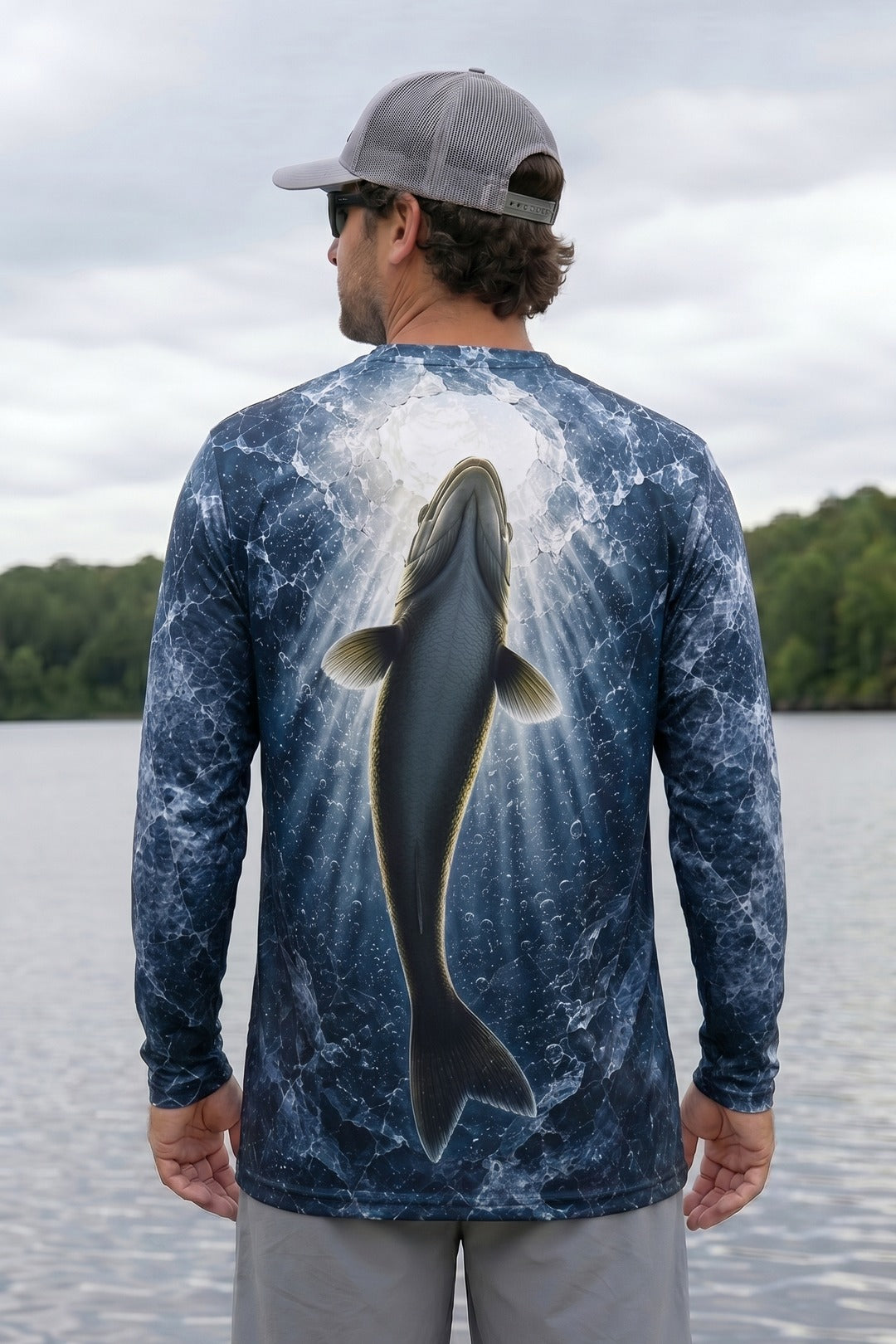 Performance Fishing Long Sleeve - Icebound Deep Walleye - TBT187 lifestyle artwork side