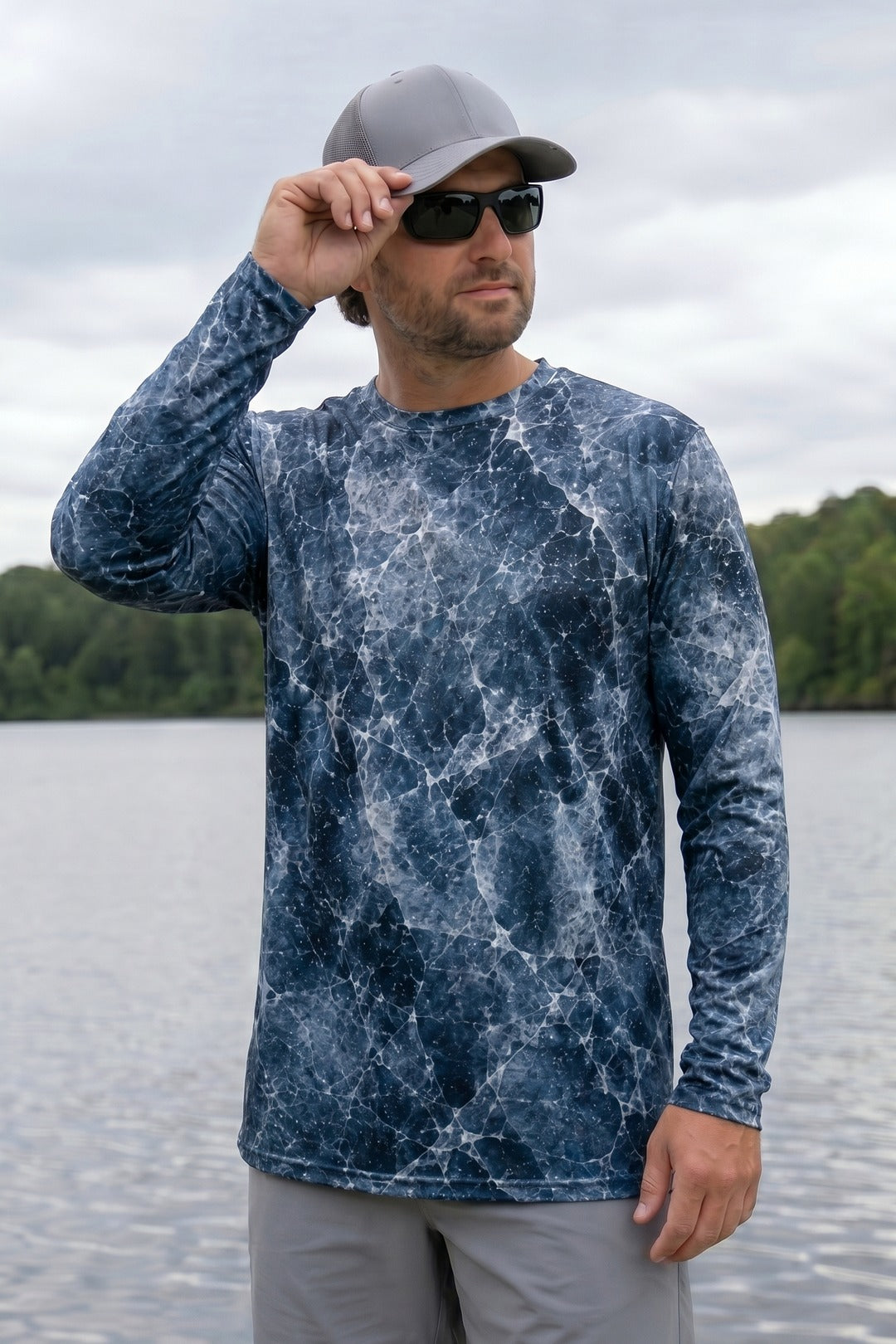Performance Fishing Long Sleeve - Icebound Deep Walleye - TBT187 lifestyle opposite side
