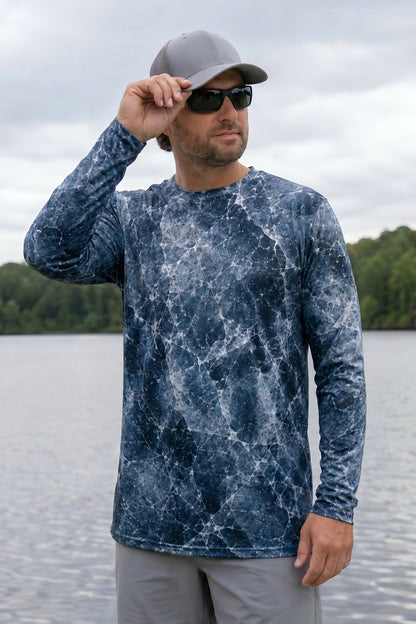 Performance Fishing Long Sleeve - Icebound Deep Walleye - TBT187 lifestyle opposite side
