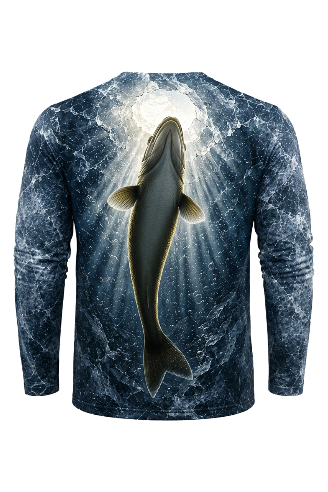 Performance Fishing Long Sleeve - Icebound Deep Walleye - TBT187 mockup artwork side